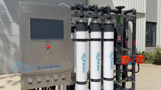 Sistema de purificação de água UF de 6000 lph Sistema de água potável Sistema de ultrafiltração