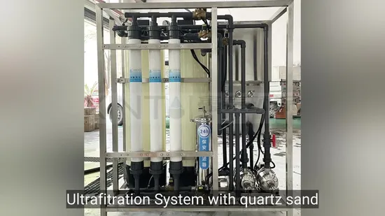 Sistema de ultrafiltração e água pura industrial de tráfego ultra grande de 80t com tecnologia de osmose reversa
