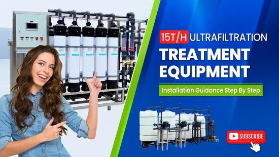 Sistema de tratamento de água RO de 15 tph Sistema de ultrafiltração Ocpuritech Purificação de água Máquina purificadora de água pura