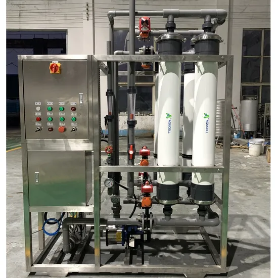 Sistema compacto de ultrafiltração para abastecimento de água potável limpa